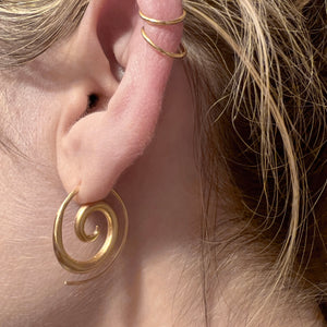 14k Spiral Earrings