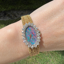 將圖片載入圖庫檢視器 18k Chopard Opal Diamond Watch
