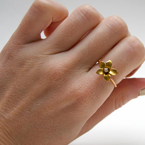 14k Diamond Conversion Ring