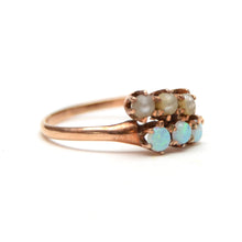Load image into Gallery viewer, 14k Victorian Pearl and Opal Ring
