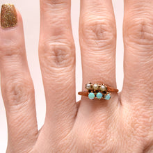Load image into Gallery viewer, 14k Victorian Pearl and Opal Ring
