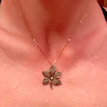 Load image into Gallery viewer, 14k Victorian Leaf Pendant
