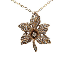 Load image into Gallery viewer, 14k Victorian Leaf Pendant
