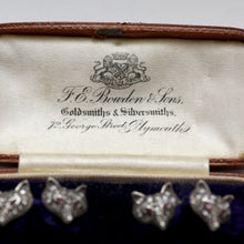 Load image into Gallery viewer, Victorian Diamond Fox Cuff Links
