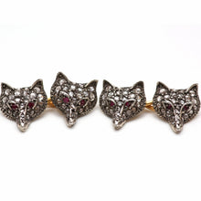 將圖片載入圖庫檢視器 Victorian Diamond Fox Cuff Links
