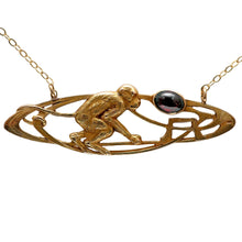 將圖片載入圖庫檢視器 SOLD TO H*** 14k Art Nouveau Monkey Necklace
