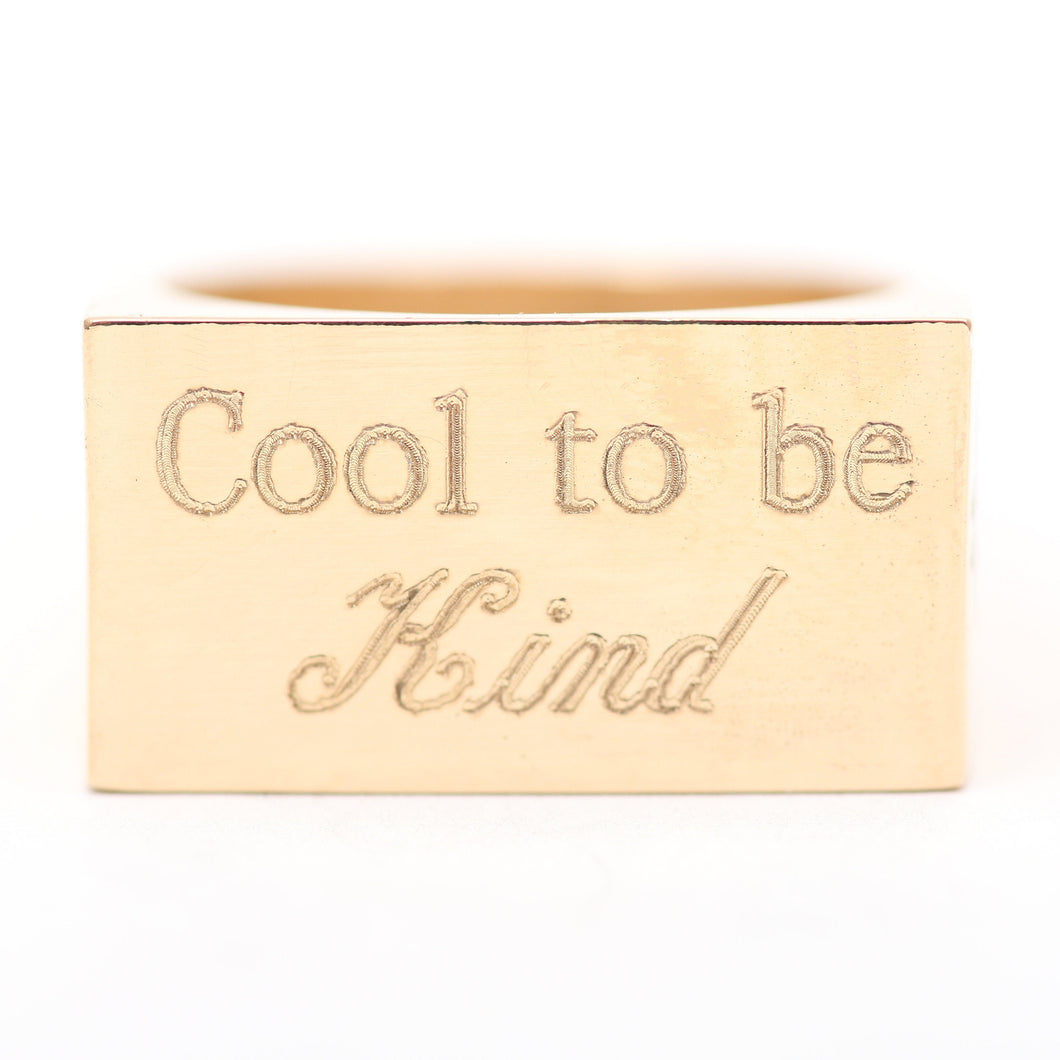 TotemKitten Exclusive Chunky Signet Ring CK