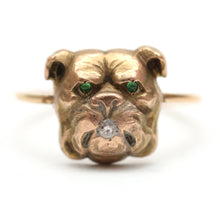Load image into Gallery viewer, 14k Bull Dog Conversion Ring
