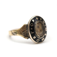 Load image into Gallery viewer, 10k Enamel Mourning Ring
