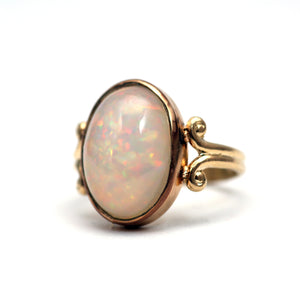 14k Pinfire Opal Ring