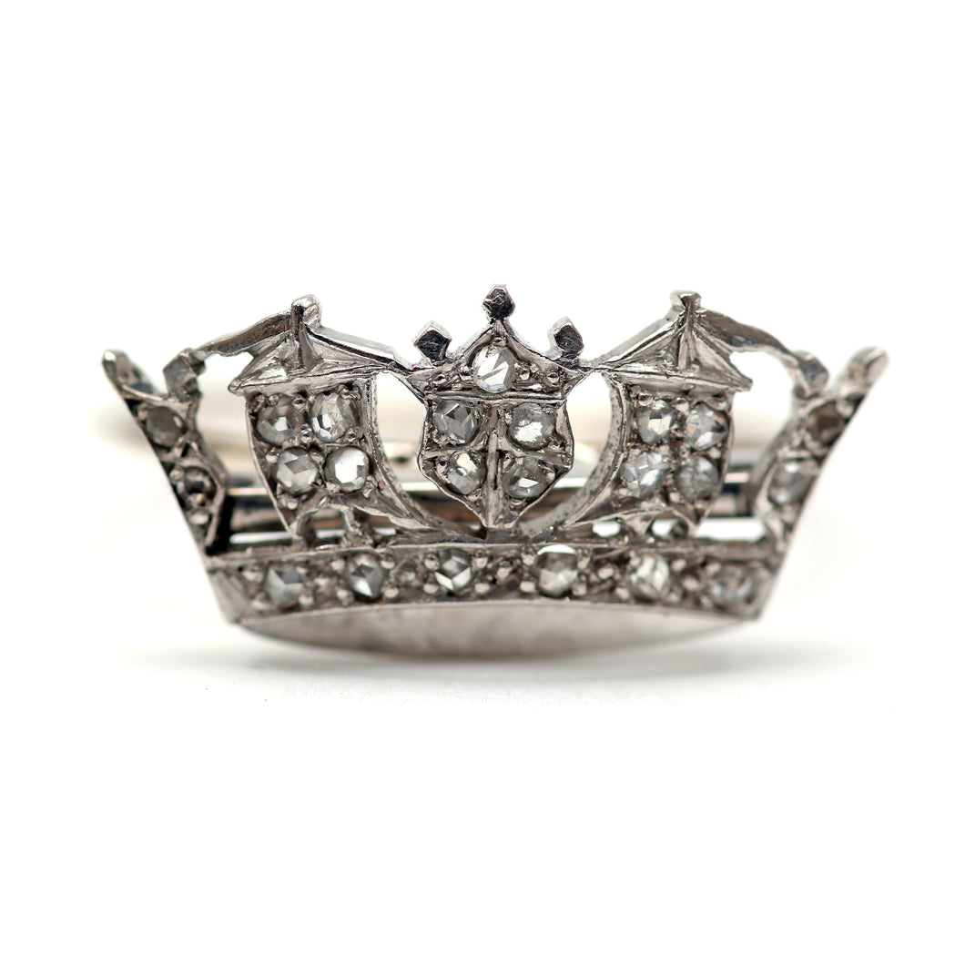 Victorian Diamond Crown Ring