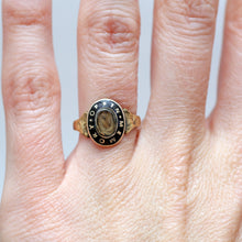 Load image into Gallery viewer, 10k Enamel Mourning Ring
