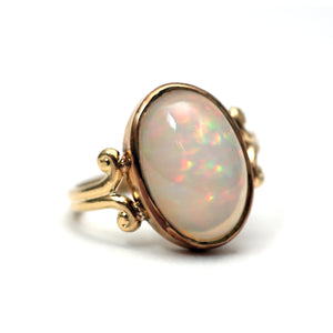 14k Pinfire Opal Ring
