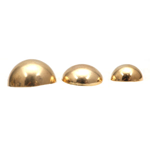 14k Oversized Button Stud Earrings