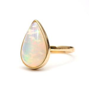 14k Unicorn Tear Opal Ring