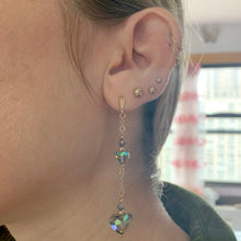 將圖片載入圖庫檢視器 9k Swarovski Heart Earrings

