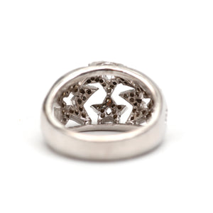 14k Diamond Star Bombshell Ring