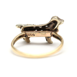 Victorian Rose Cut Diamond Dog Ring