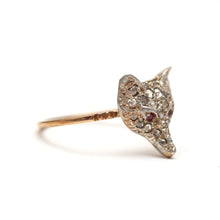 Load image into Gallery viewer, Victorian Diamond Fox Ring
