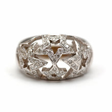 Load image into Gallery viewer, 14k Diamond Star Bombshell Ring
