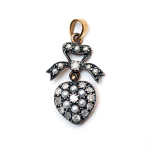 Load image into Gallery viewer, Antique Diamond Sweetheart Pendant

