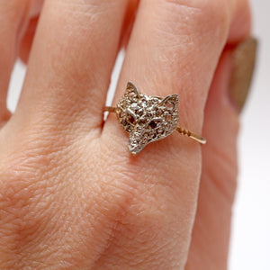 Victorian Diamond Fox Ring