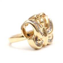 將圖片載入圖庫檢視器 Chunky Diamond Art Deco Butterfly Ring
