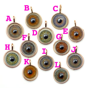 14k Eye Pendants