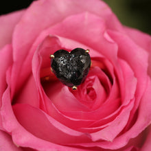 Load image into Gallery viewer, 18k Black Diamond Heart Ring
