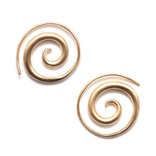 Load image into Gallery viewer, 14k Spiral Earrings
